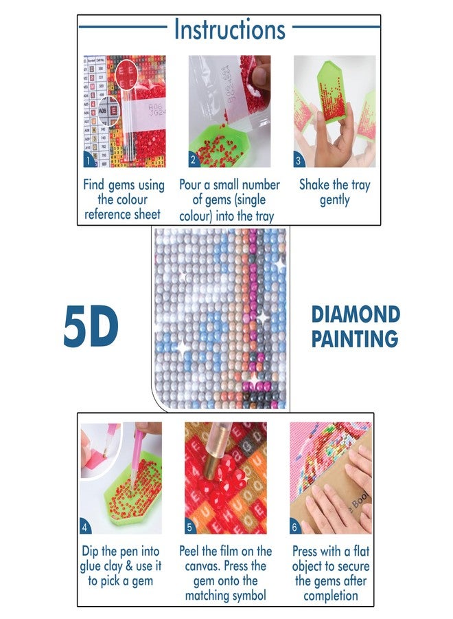 itsy-bitsy Itsy Bitsy DIY 5D Diamond Painting Kit Blossoms in Paris 30 X 30CM 1pc | Art & Craft, Creative, Fun & Activity Kit | Gift for Kids, Adult - Image 3